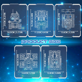 Demkia 5in1 STEM robot kit safe ABS material ensures durable kid-friendly construction.
