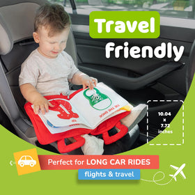 deMoca travel toys buckle and snap page supports fine motor practice on the go