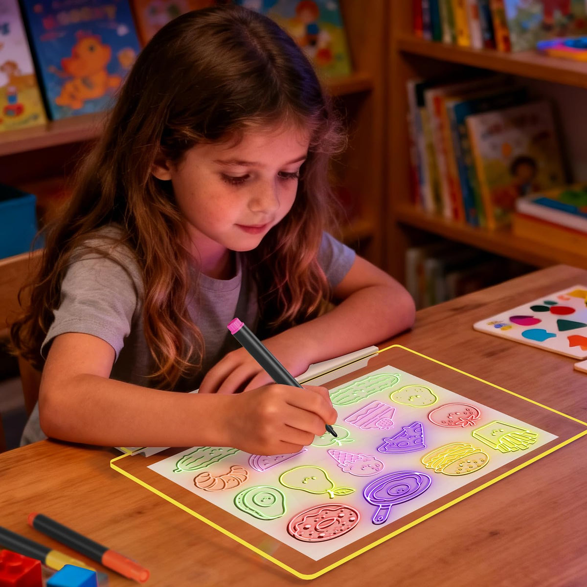 Demolike LED drawing board accessories included for immediate creativity