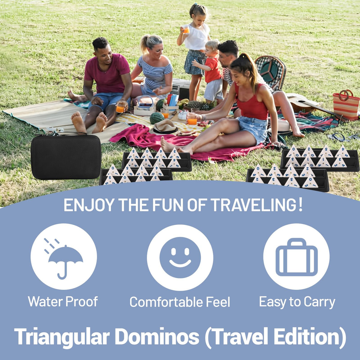 Demteric triangle domino foldable handle enhances outdoor play