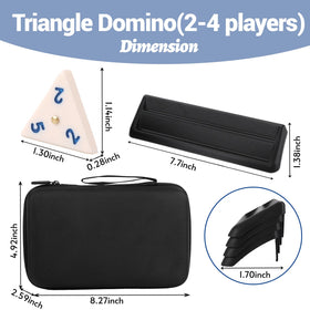 Demteric triangle domino players 2-4 ready for family strategy sessions