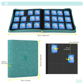 Deoyibu PU leather shell waterproof protection for valuable cards.