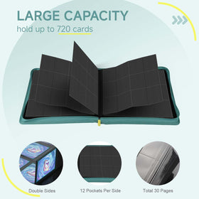 Deoyibu double-sided pockets 30-page layout for organized collections.