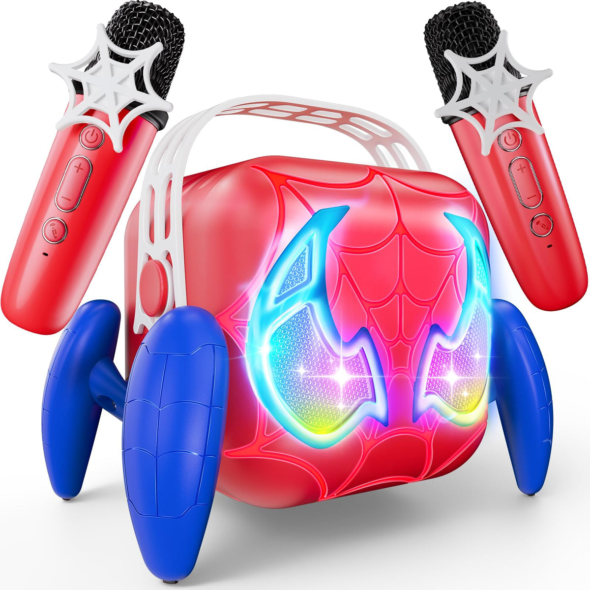DEOZHANG karaoke machine with glowing hero-eyes enhances kids' performance and excitement.