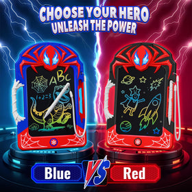 DEOZHANG LCD Writing Tablet 2-Pack blue hero style with grip for easy handling