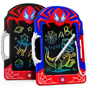 DEOZHANG LCD Writing Tablet 2-Pack red hero style with web stylus for doodling