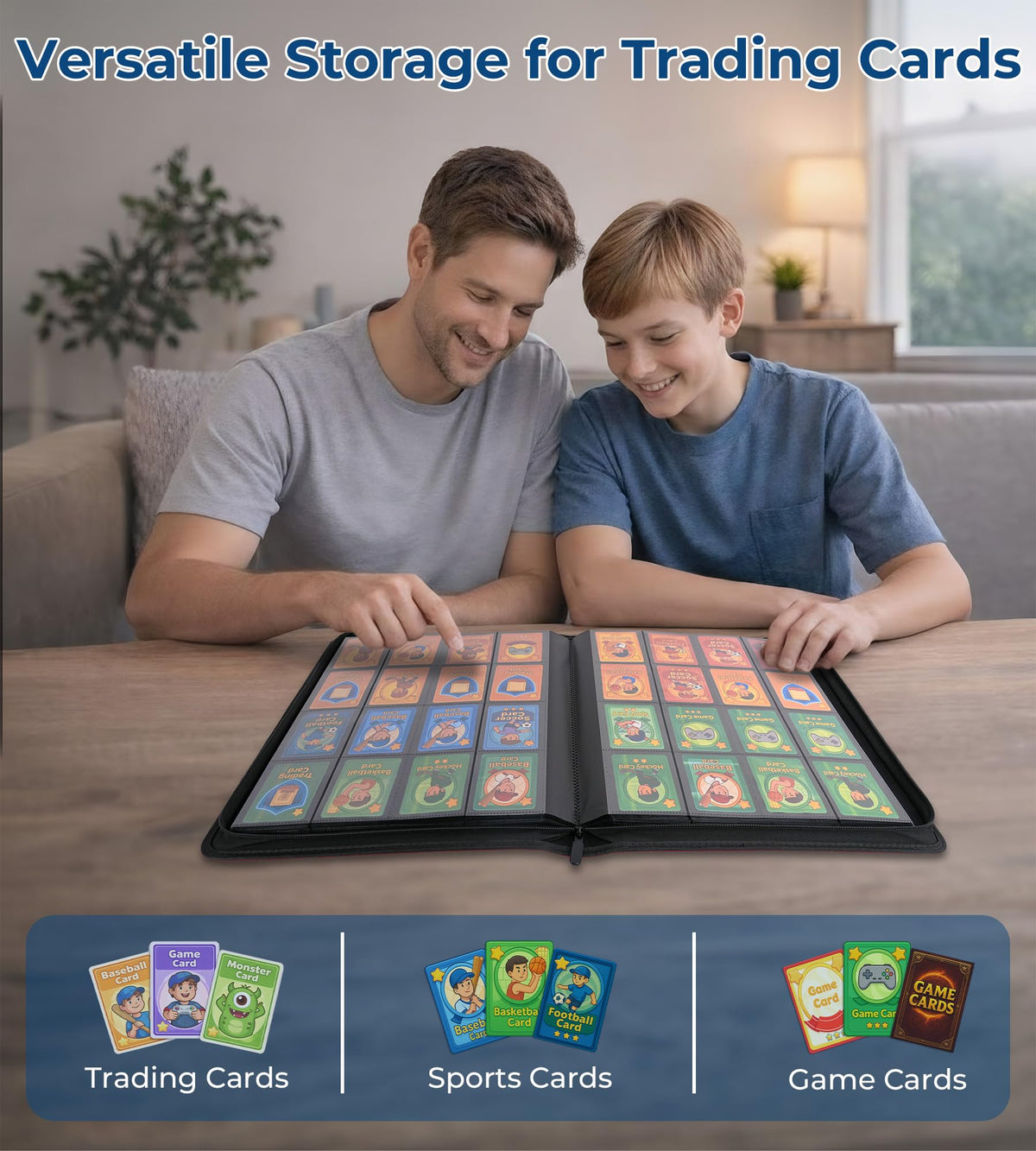 Deqabic DEQADIC holds 1000+ cards for large collections.
