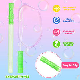 DERAYEE 14.8-inch bubble wands for outdoor play and outdoor fun.