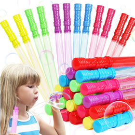 DERAYEE big bubble wands 24-pack in bright colors, great for parties.