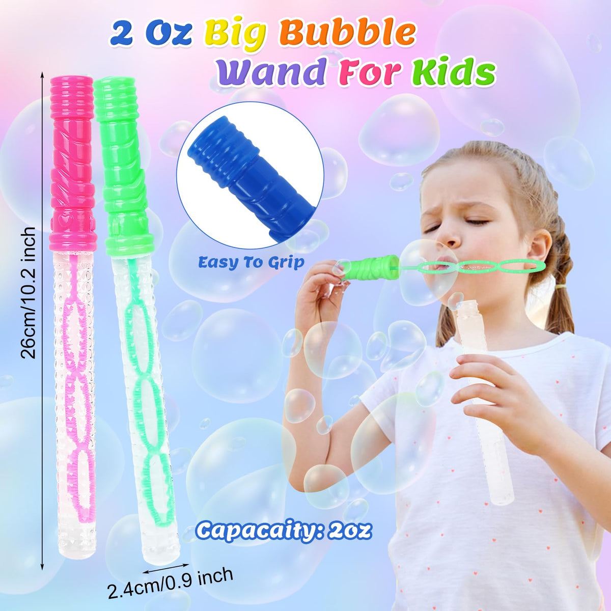 DERAYEE bubble solution 2 oz provides neon bubbles