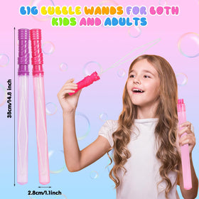 DERAYEE color-set bubble wands are safe and easy for kids.
