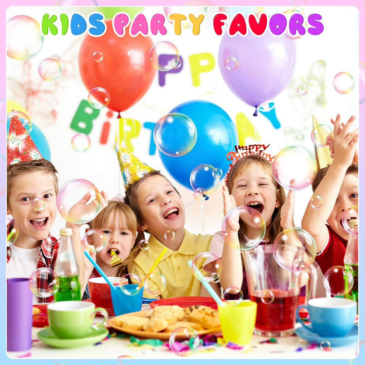 DERAYEE party bubble wands suit Easter and birthday celebrations.