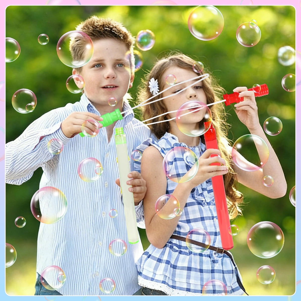 DERAYEE summer playtime bubbles brighten backyard gatherings.