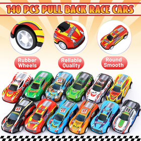 DERTE alloy metal bodies with vivid finishes provide durable play for kids.