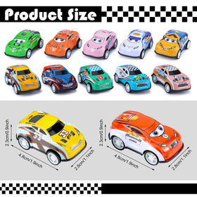 DERTE colorful mini race cars in 24 styles ideal for classroom rewards and entertainment.