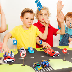 DERTE durable mini cars resist drops for safe, long-lasting play sessions.