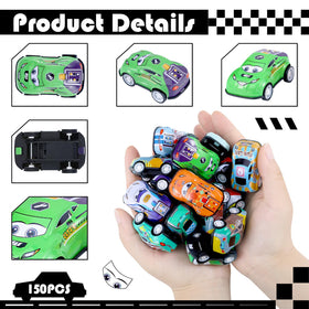 DERTE no batteries needed pull back cars provide instant floor action for kids.
