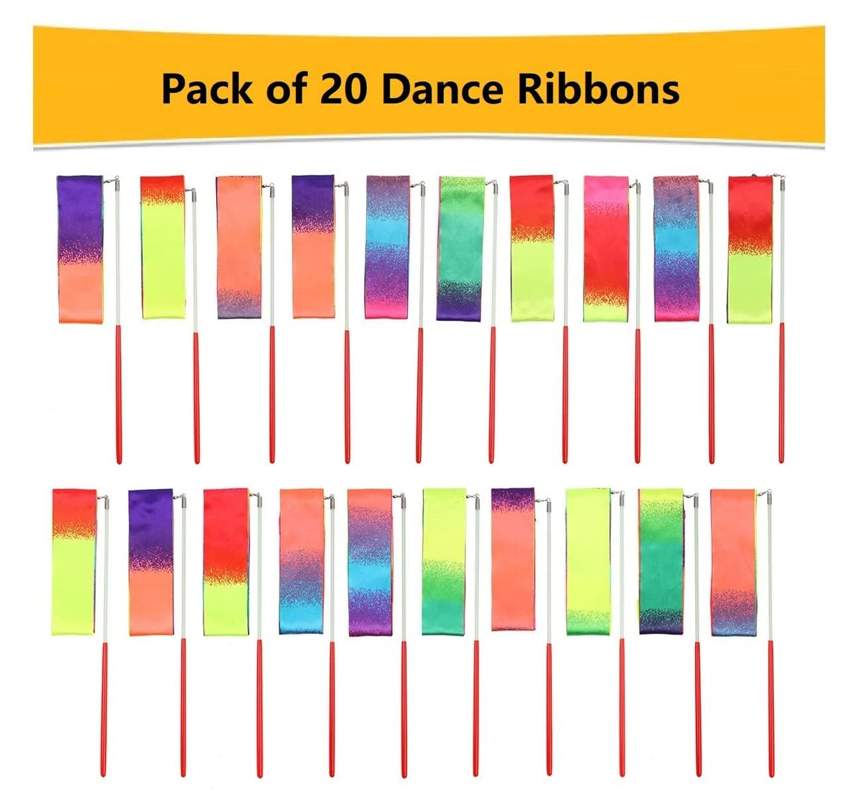 Dervea ribbon wand in action with colorful tails for indoor play.