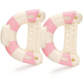 Desami adult-size pool float ideal for lounging under sun.