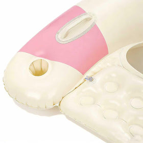 Desami pink summer design pool float adds vibrant poolside style.