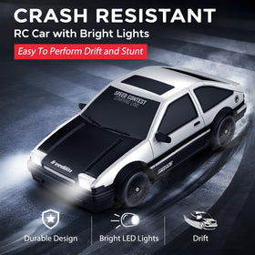 Desdoni drift and racing tires included for versatile grip.