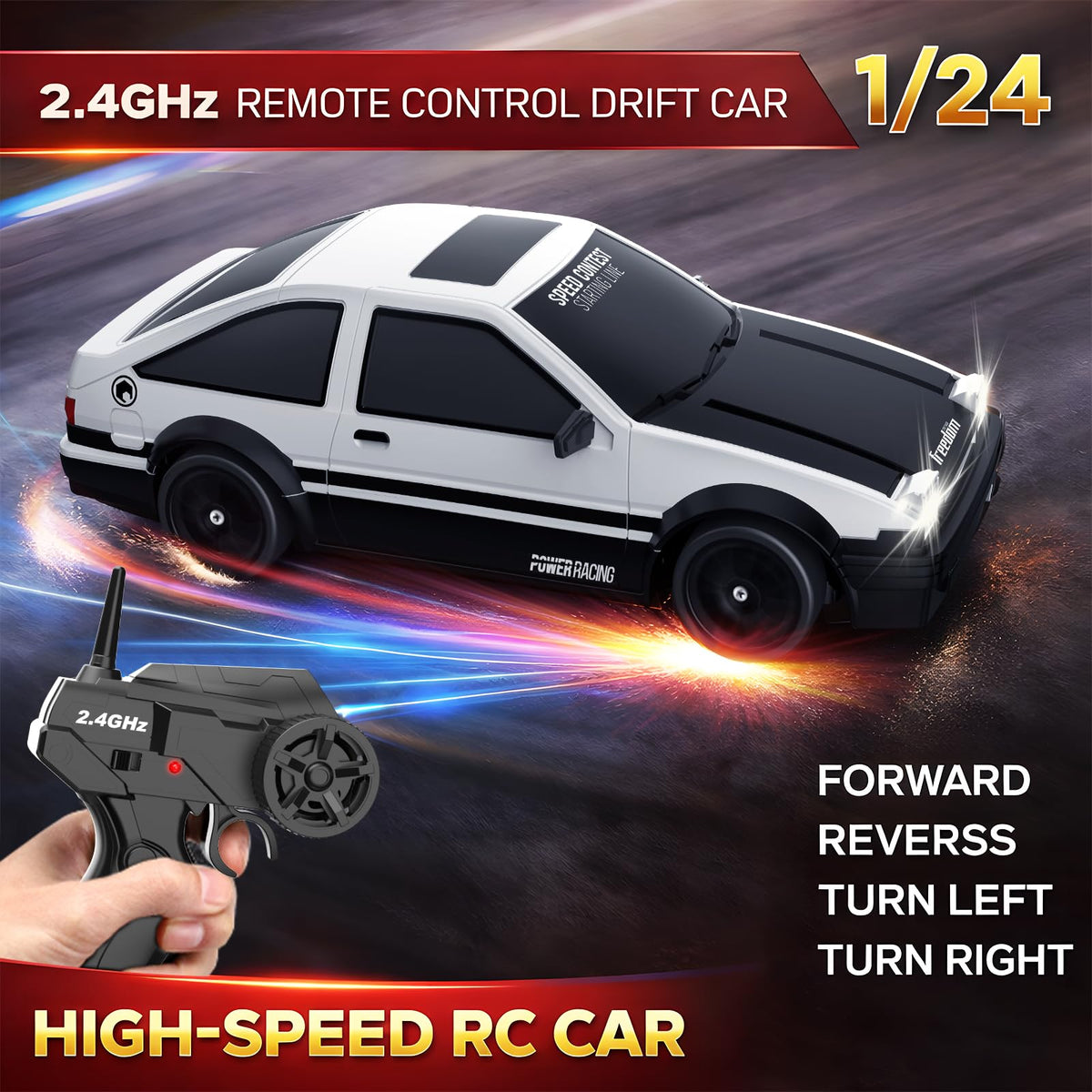 Desdoni 4WD drift system for stable traction on varied surfaces.