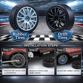 Desdoni RC drift car racing tires for strong grip