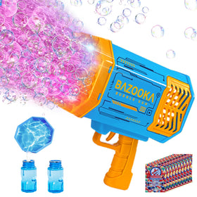 Deserthome 69-hole Bubble Gun with LED lights for outdoor fun and vibrant bubbles