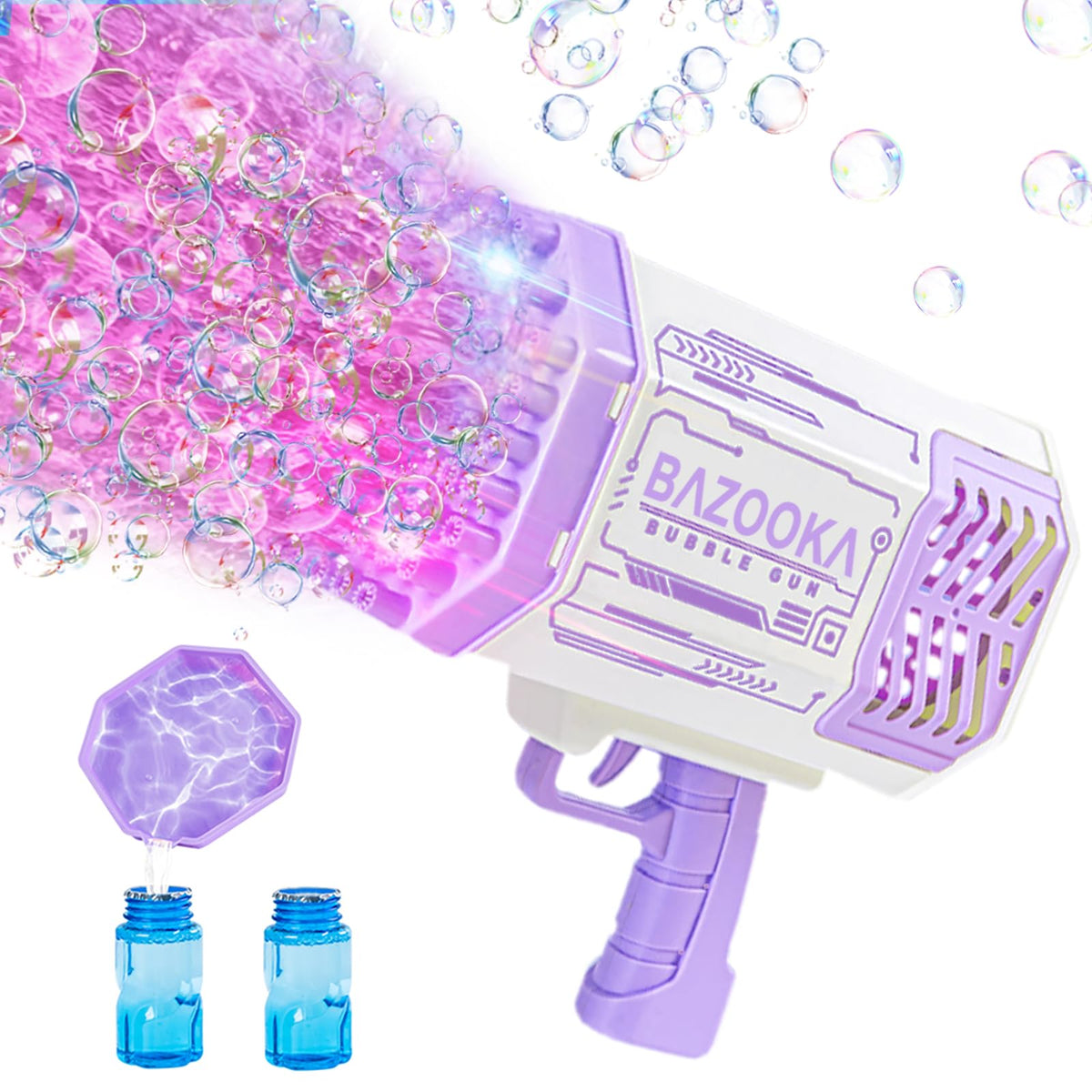 Deserthome bubble gun with LED bubbles lighting outdoor play sessions