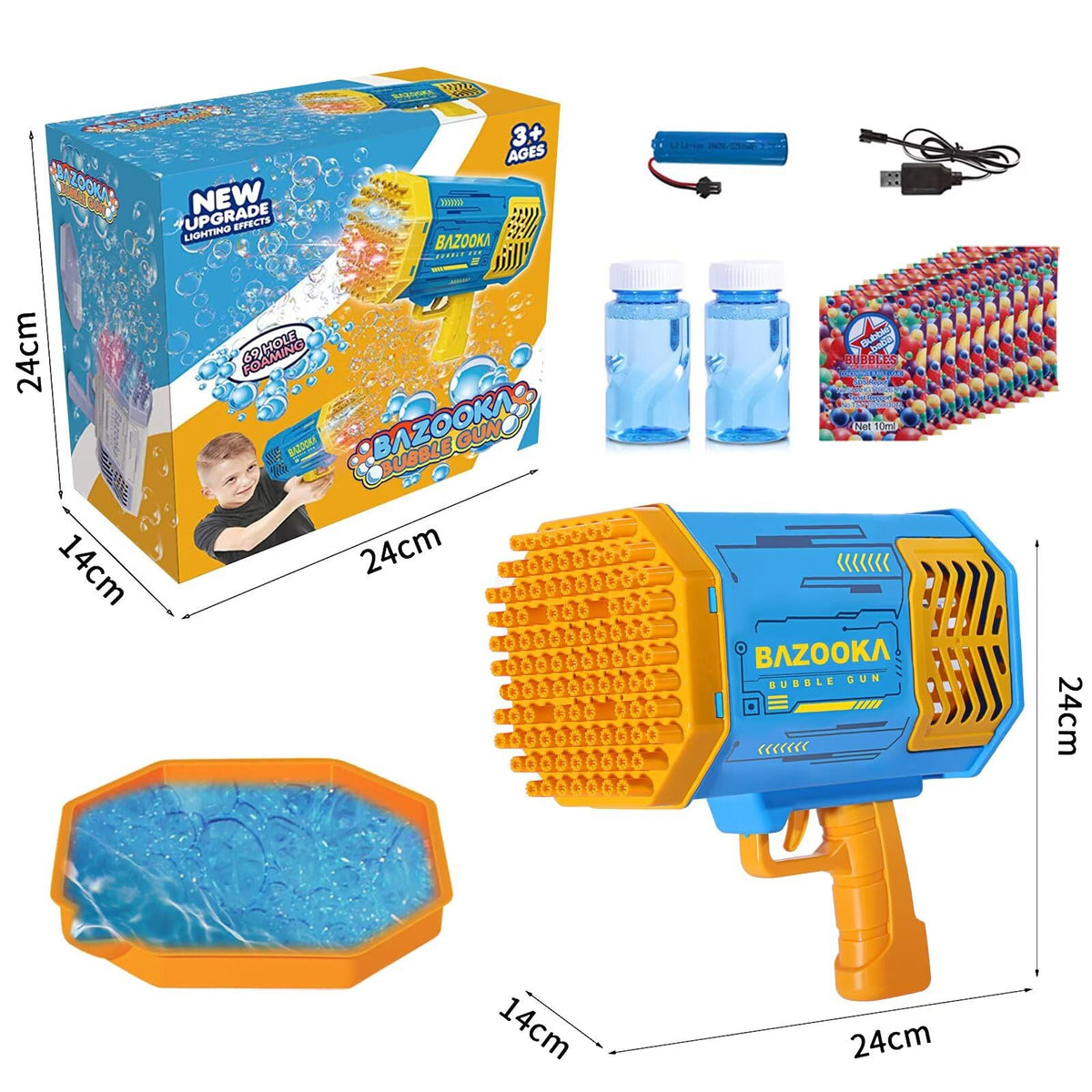 Deserthome bubble solution refill pack for continuous bubble play