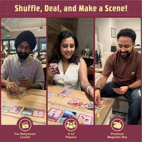 DESI BOARD GAMES Bollywood Rummy plot card sparks storytelling and strategy.
