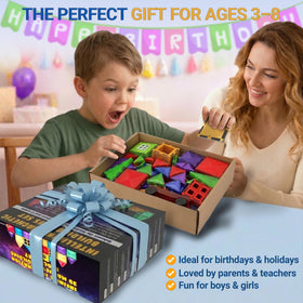 Desire Deluxe 57-piece set enabling STEM-inspired 3D models and creative problem solving.