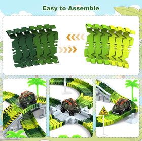 Desuccus crossroad and ramps enable varied race setups.