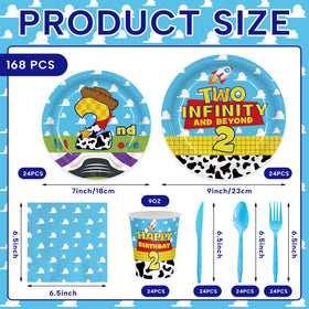 Detanpoly cartoon story 7-inch dessert plates add colorful servings for celebrations