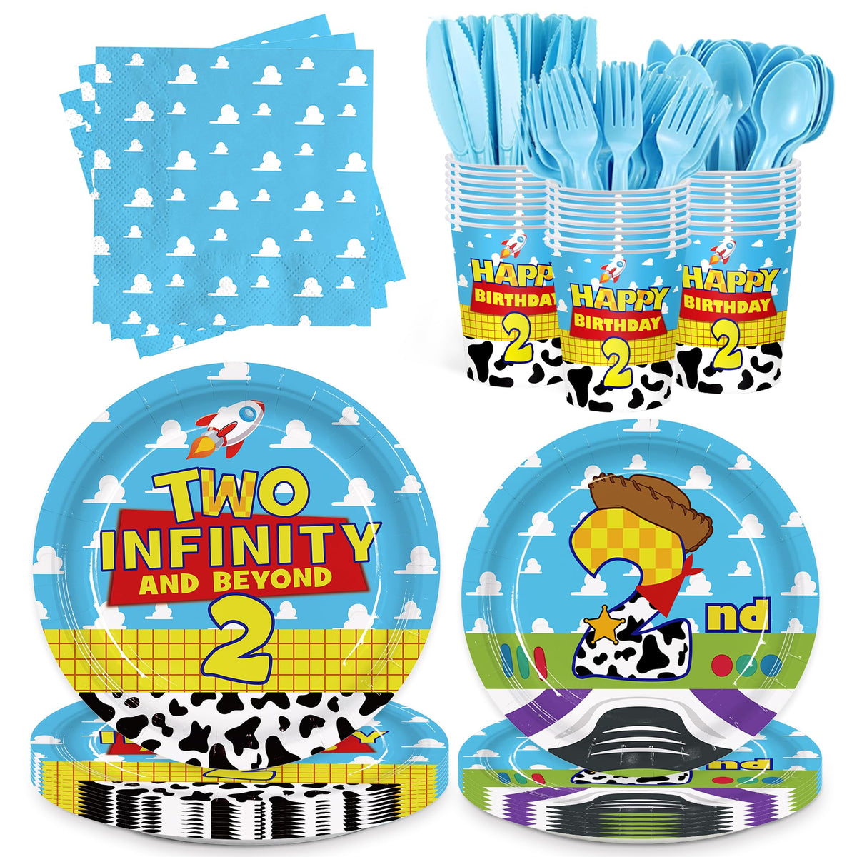 Detanpoly cartoon story 9-inch plates for a sturdy, kid-friendly birthday meal