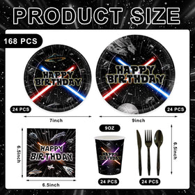 Detanpoly galaxy 7-inch dessert plates for easy, mess-free dessert service.