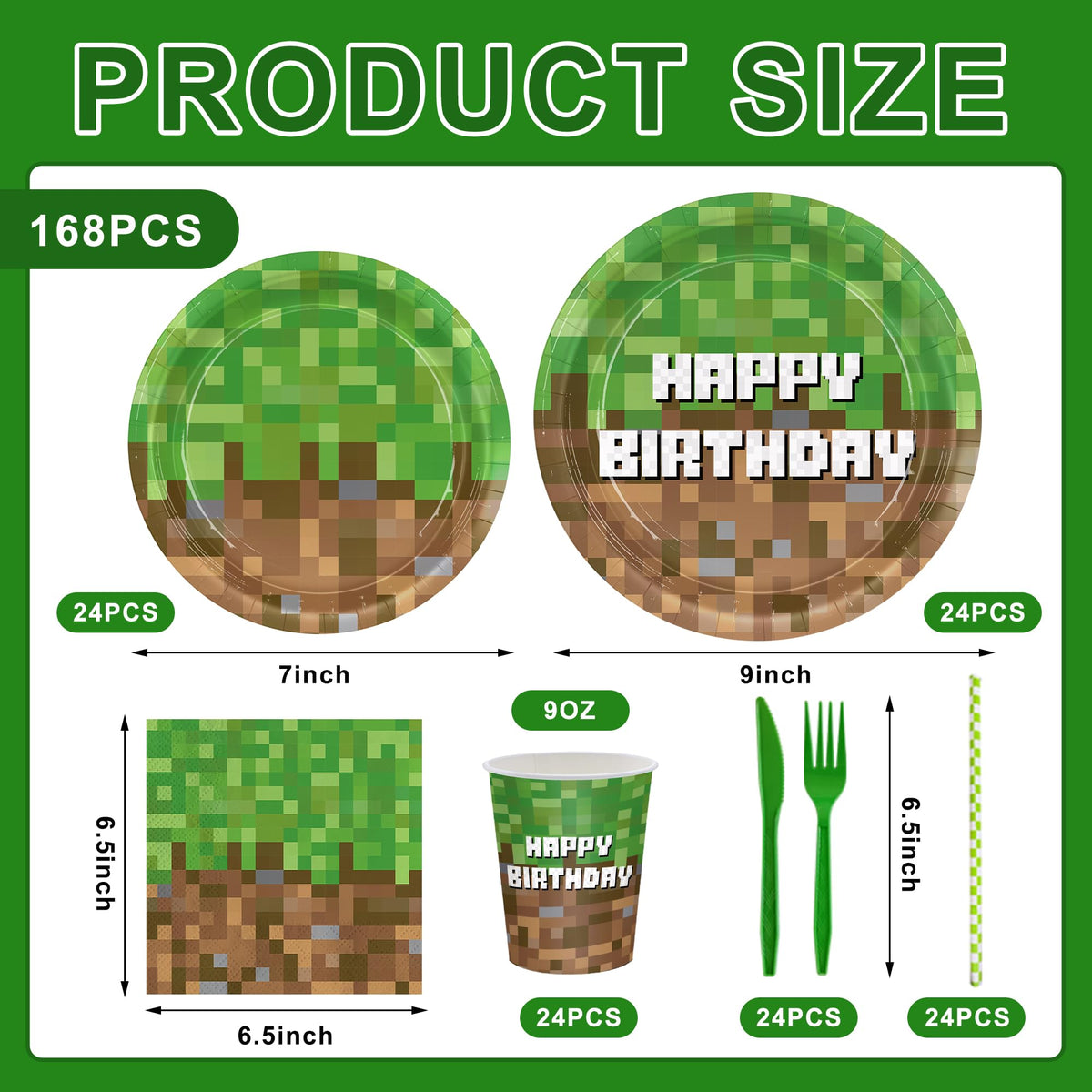 Detanpoly Pixel tableware layout for quick cleanup and festive gaming vibe