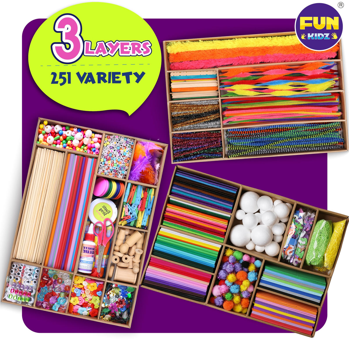 DEVELOPE BY PLAY giant craft materials kit with over 1600 pieces