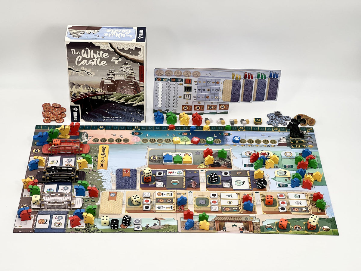 Devir White Castle court map and tiles showcasing feudal intrigue