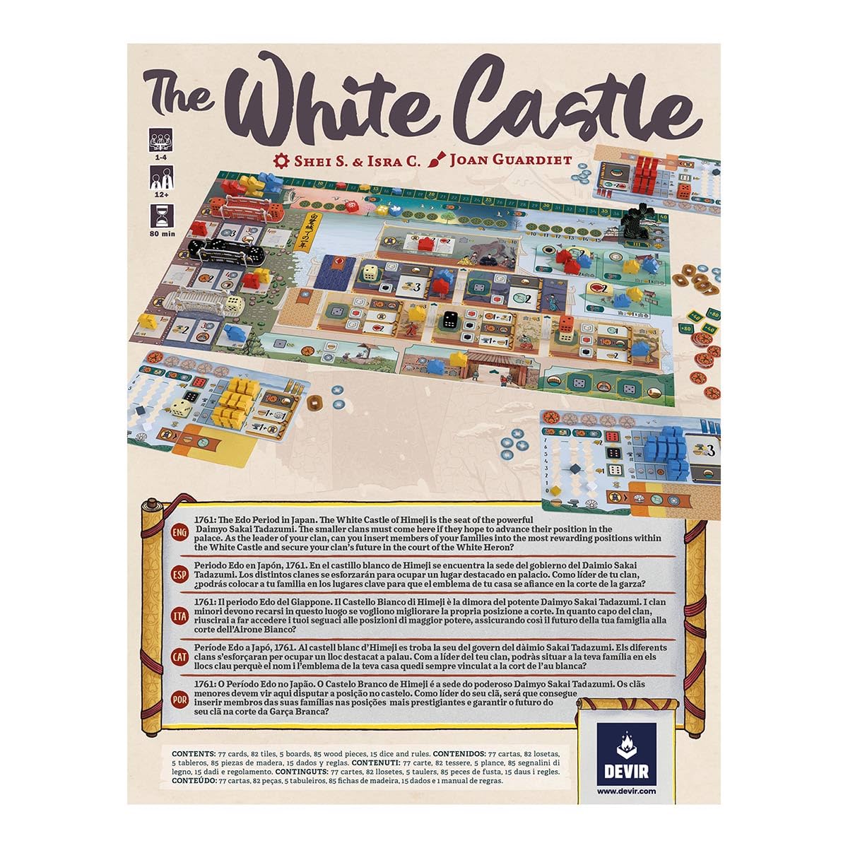 Devir White Castle instruction manual highlights quick-start rules for new players