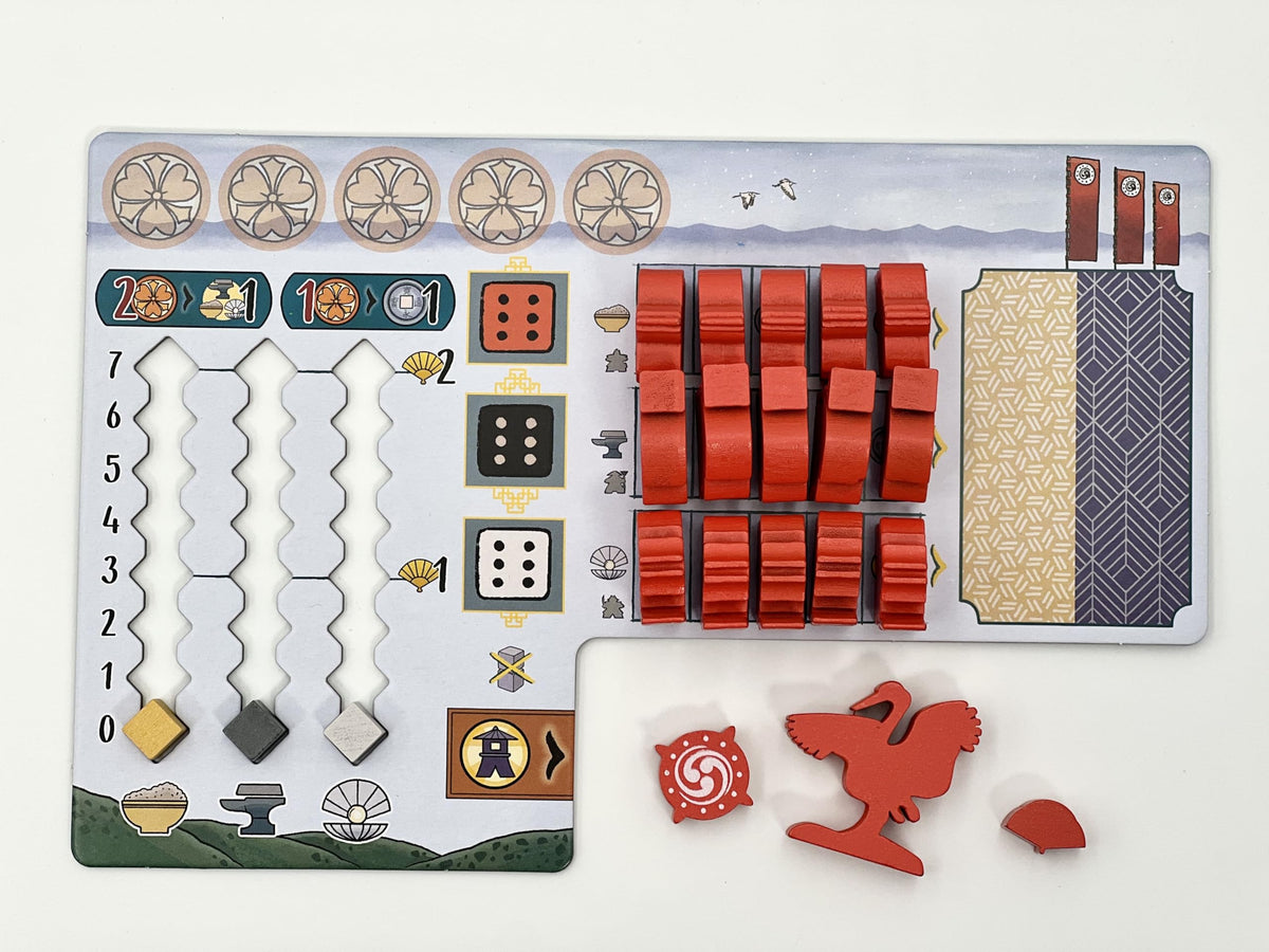 Devir White Castle score track emphasizing competitive play and progression