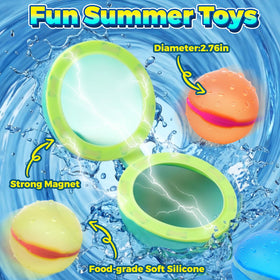 DEXKWEN compact water balloons shown for travel and on-the-go fun.