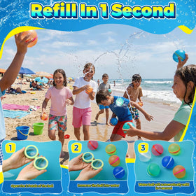 DEXKWEN silicone balloons—durable, food-grade, built for 10,000+ reuses.