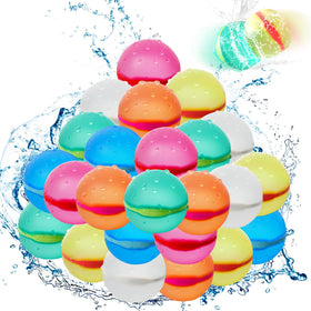 DEXKWEN water balloons pack—reusable for pool party fun.