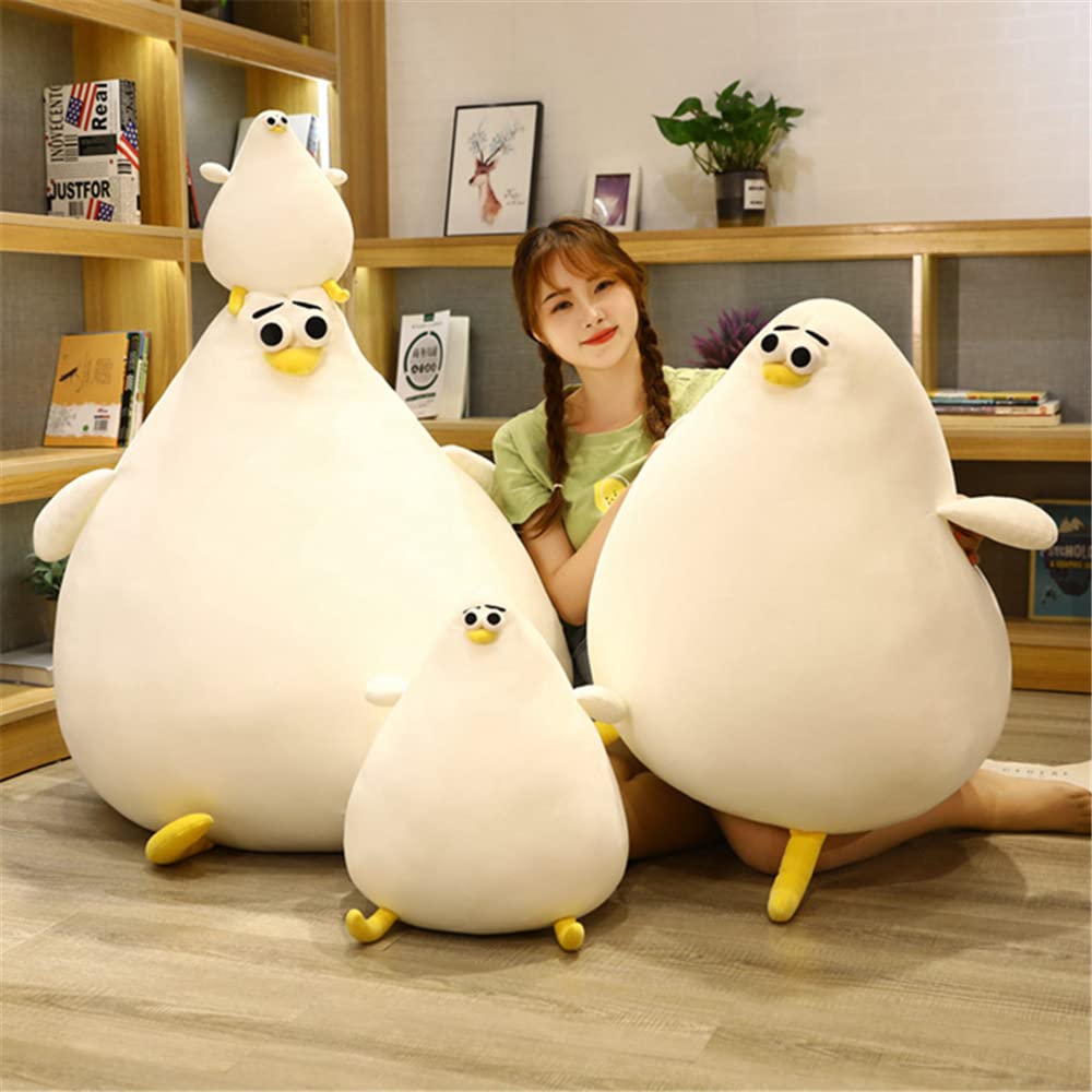 DEYI 40cm mother hen doll back view, durable fabric for daily fun.
