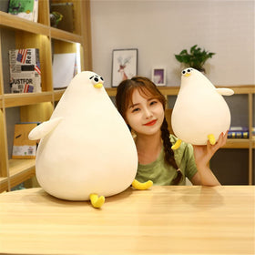 DEYI 40cm mother hen doll side view, perfect pillow buddy for kids.