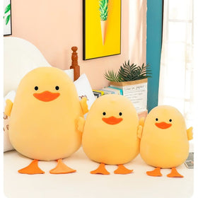 DEYI plush duck close-up fabric, highlights soft touch and durability