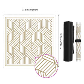 Deyimmei elastic-strap-secures-mat keeps it flat during play and easy to roll up.