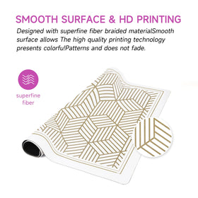 Deyimmei golden-herringbone-pattern adds refined style to your gaming setup.