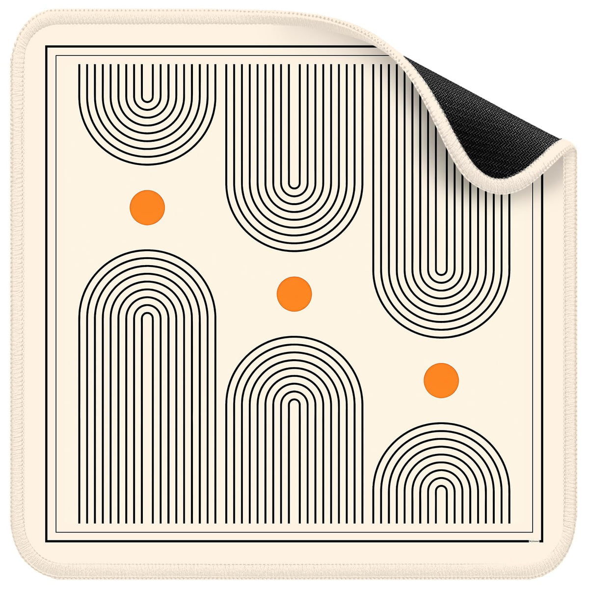 Deyimmei mat rolled in a protective tube to prevent creases and damage.